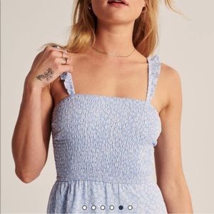 Abercrombie blue midi dress